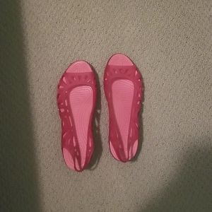 Crocs pink sz 10 sandals